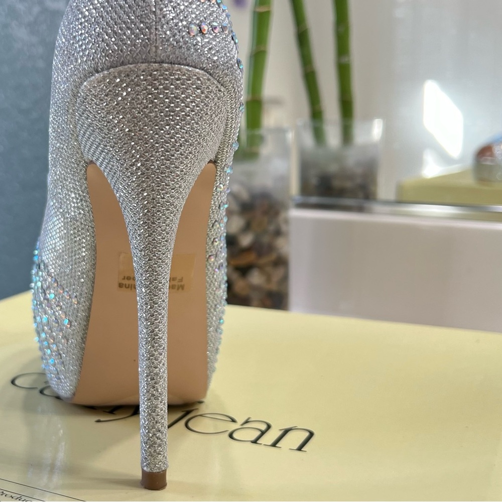 Silver Rhinestone Heels - Picture 6 of 7